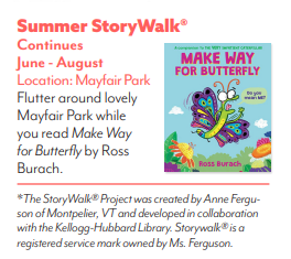 Summer Storywalk dates and location