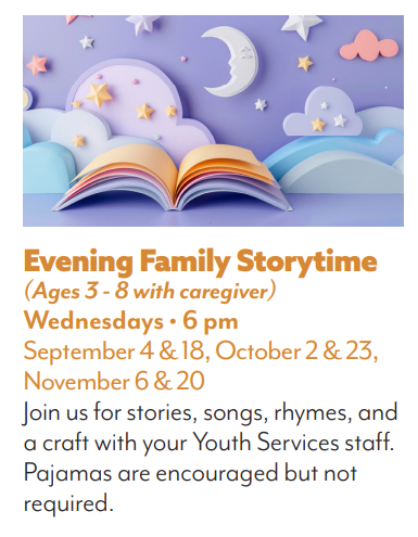 text description for Wednesday night storytime