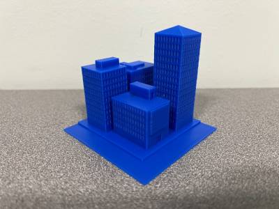 3D Printed City Block