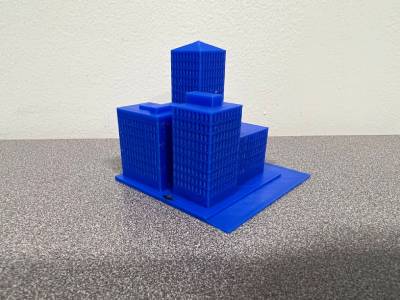 3D Printed City Block