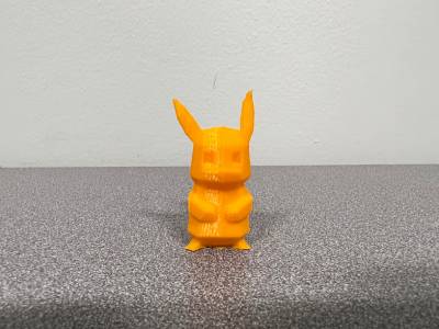 3D Printed Low Poly Pikachu