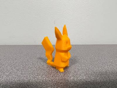 3D Printed Low Poly Pikachu